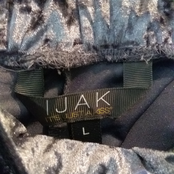 IJAK Pajama bottom  Crushed Velvet  Purple Size L - Picture 3 of 4